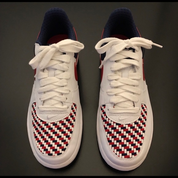 Nike Other - AF1 Premium Low Red Blue White Armed Forces NEW
